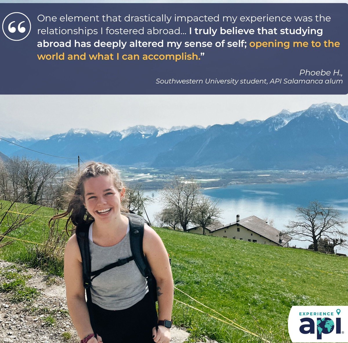 SU_GoAbroad's tweet image. See the world while earning academic credit for your degree, keeping you on track for graduation 🌄 The deadline to apply for API programs is October 1st so don't hesitate and act soon!
#APIExperience #studyabroad #SuGoAbroad #besouthwestern #studyaway