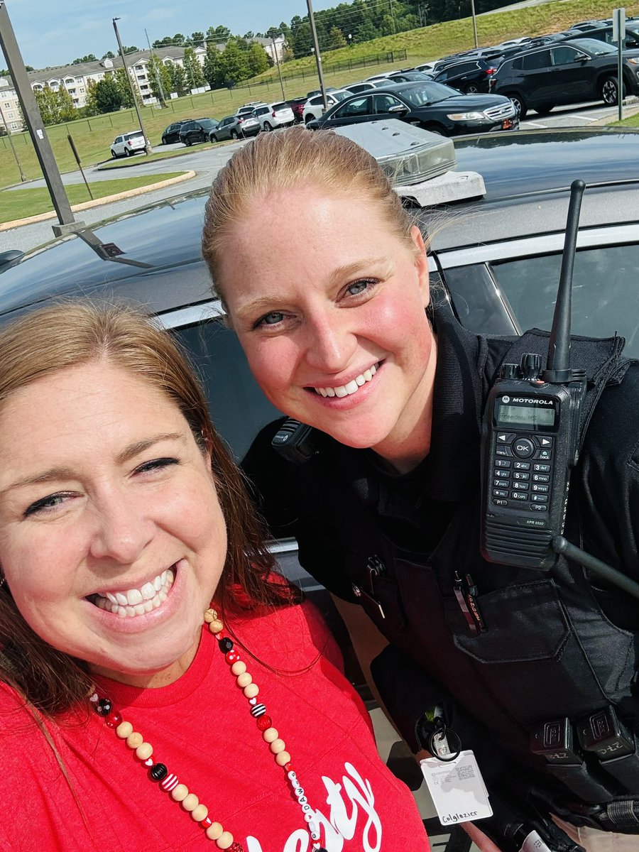 Our amazing SRO visited the media center this week during community helper week to talk to our kindergartners about safety! She even let them see the lights and hear the sirens on her car! Thanks, Officer Michaela!!! <a href="/CcsdMedia/">MediaCCSD</a> <a href="/CherokeeSchools/">Cherokee Co. Schools</a>  <a href="/LibertyES1/">Liberty ES - Canton</a>