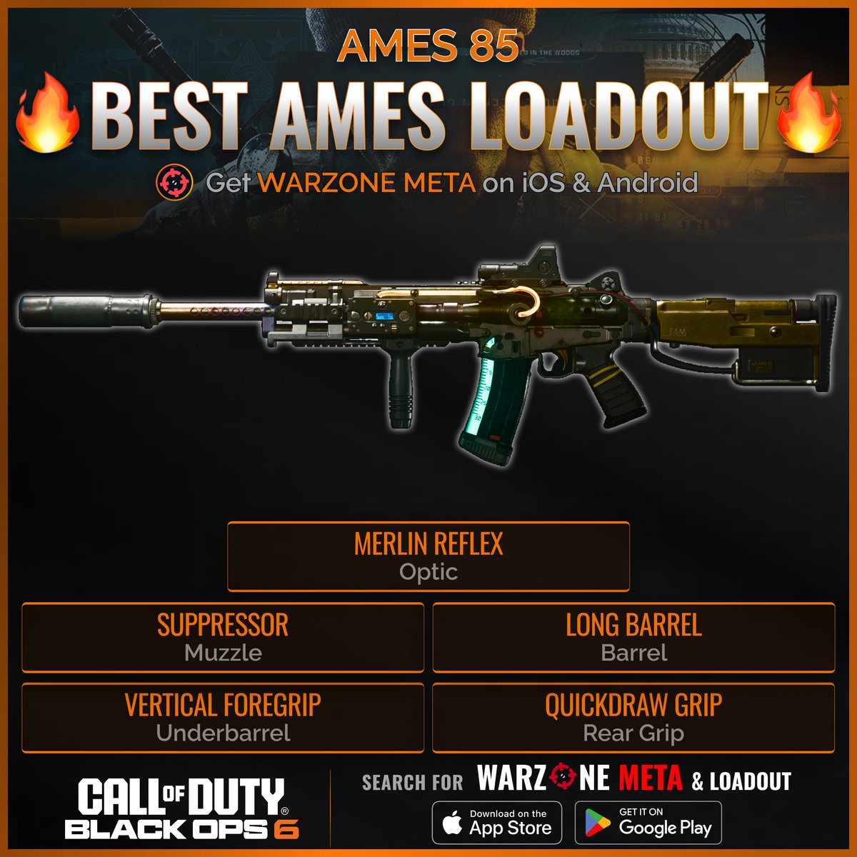 ‼️🚨 BEST BO6 BETA LOADOUTS 🚨‼️

Here are some of the Best Loadouts to use in #BlackOps6!

🔥 XM4
🔥 AK-74
🔥 C9
🔥 AMES 85

This list is in no particular order &amp; excludes the PDW &amp; Tanto. Try them all! 👍

Get Low Level Loadouts to get you started on the Warzone Meta app! 🫡
