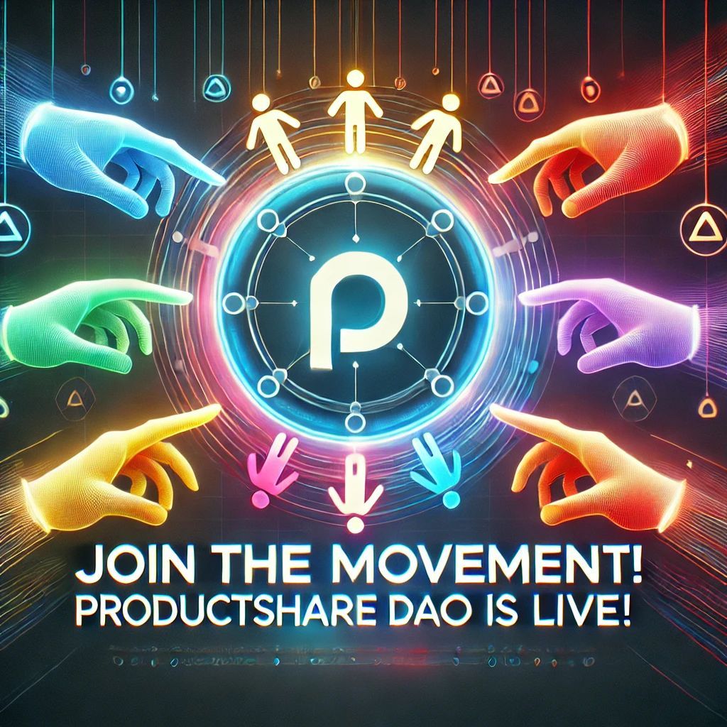 iPRODUCTSHARE's tweet image. 🚀 Big News! 🚀
ProductShare is officially launching as a DAO. We’re opening the doors to collaborators, dreamers, and builders who want to help us shape the future of decentralized e-commerce. Join us and be part of the movement!
👉 buff.ly/4dS9lUr 
#ProductShare #DAO🚀