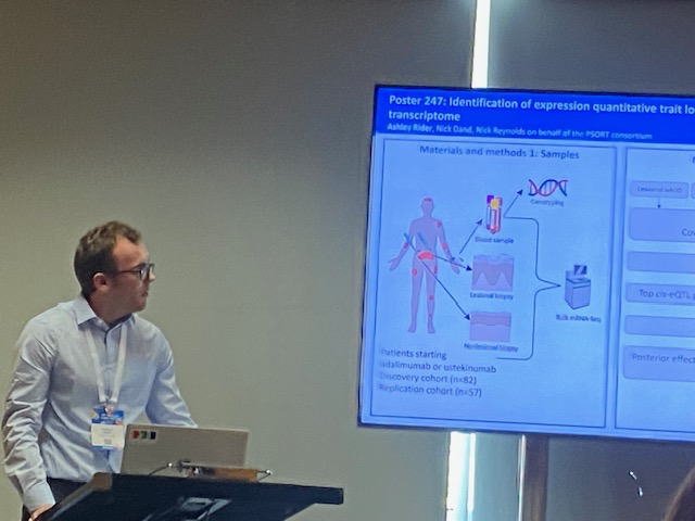 Nick J Reynolds (@njr_newcastle) on Twitter photo Great to see <a href="/_AshleyRider/">Ashley Rider</a> presenting his work on eQTL analysis of PSORT data <a href="/ESDRorg/">ESDR</a> funded by <a href="/The_MRC/">Medical Research Council</a> <a href="/NIHRNewcBRC/">NIHR Newcastle BRC</a> <a href="/PsoriasisUK/">Psoriasis Association</a> <a href="/RosetreesT/">Rosetrees Trust</a> Great to see <a href="/_AshleyRider/">Ashley Rider</a> presenting his work on eQTL analysis of PSORT data <a href="/ESDRorg/">ESDR</a> funded by <a href="/The_MRC/">Medical Research Council</a> <a href="/NIHRNewcBRC/">NIHR Newcastle BRC</a> <a href="/PsoriasisUK/">Psoriasis Association</a> <a href="/RosetreesT/">Rosetrees Trust</a>
