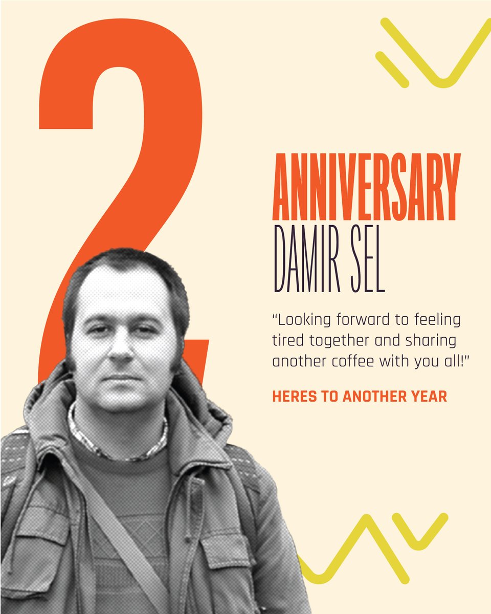 Happy 2nd Watermark Anniversary to one of our developers, Damir!🎉

Damir, thank you for your hard work and dedication that you bring to our team every day. Cheers to sharing more coffees together!