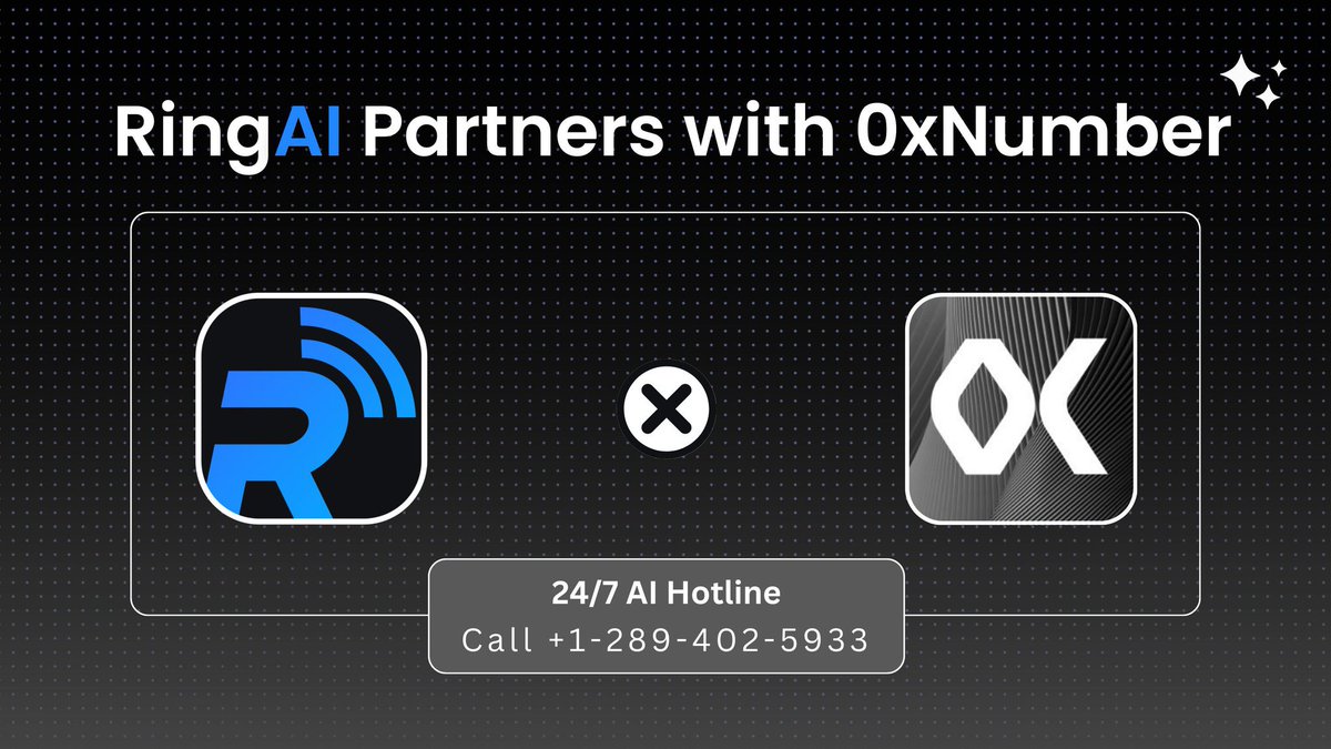 Announcing  a partnership with Ring AI!

Ring AI is revolutionizing customer support and sales with voice-based AI agents, tailored for crypto &amp; NFT projects.

Learn more and create your AI agent at tryring.ai.
