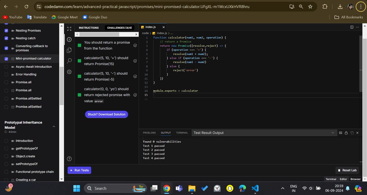 Swetaa_14's tweet image. 🚀 Day 15 of learning full-stack web development!
Covered advanced JavaScript topics like - .then, .catch, nesting promises, async-await, error handling, `Promise.all`, and `Promise.allSettled`. Asynchronous handling is getting smoother! 💻🔧
#JavaScript #AsyncAwait #codedamn
