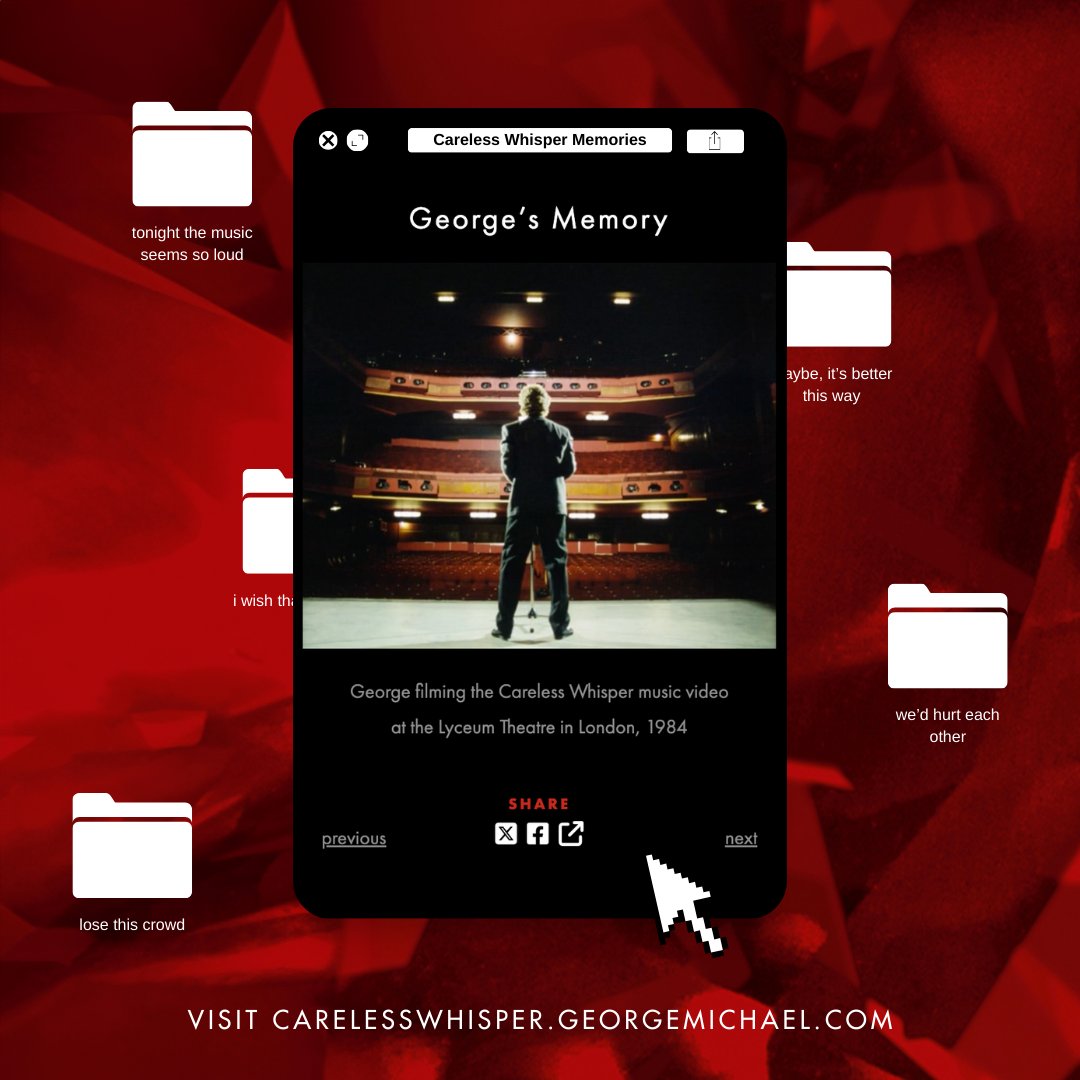 We’ve loved seeing all of your Careless Whisper memories ❤️ Keep submitting them at carelesswhisper.georgemichael.com