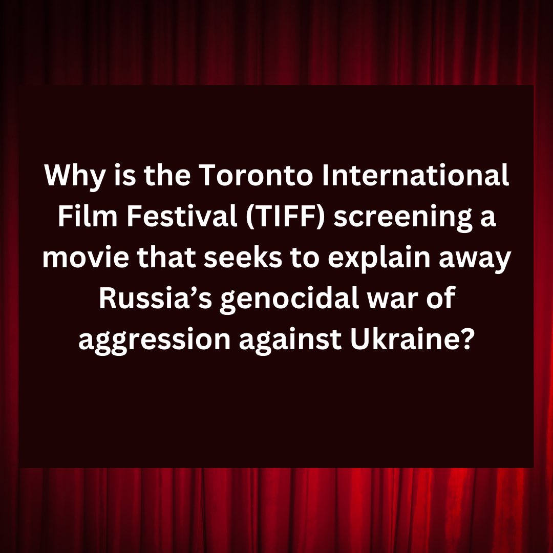 about8lana's tweet photo. @TIFF_NET You are an outlet for russian propaganda @TIFF_NET https://t.co/aYHZWNJkBW