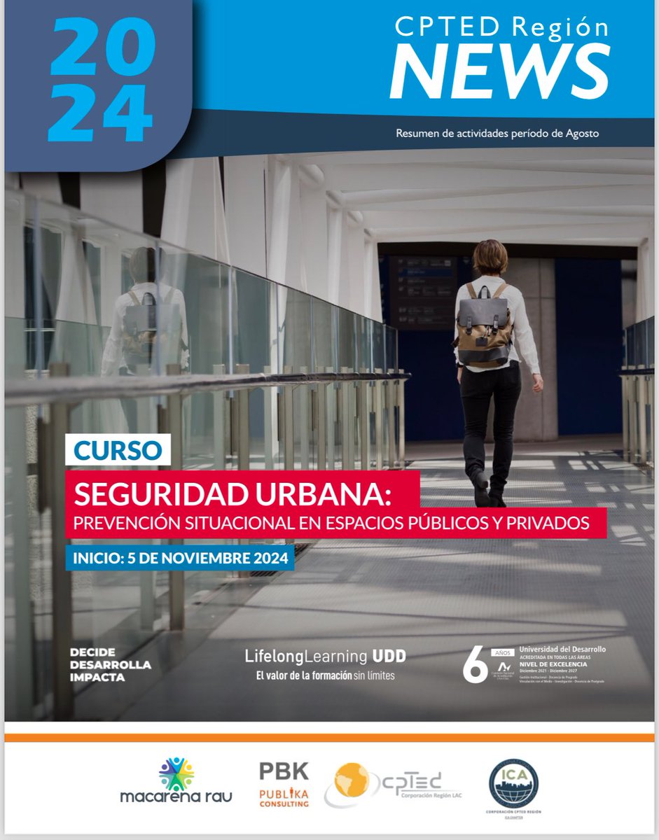 Macarena Rau (@macarenarau) on Twitter photo Estimada comunidad me da mucho gusto compartirles el Newsletter del mes de Agosto de Corporación CPTED Región-ICA Chapter en español con grandes avances en la difusión y promoción CPTED.
Descarga:
drive.google.com/drive/folders/…
@cpted_chile <a href="/ica/">プリズム求婚ふわ太郎</a>.cpted #macarenarau Estimada comunidad me da mucho gusto compartirles el Newsletter del mes de Agosto de Corporación CPTED Región-ICA Chapter en español con grandes avances en la difusión y promoción CPTED.
Descarga:
drive.google.com/drive/folders/…
@cpted_chile <a href="/ica/">プリズム求婚ふわ太郎</a>.cpted #macarenarau