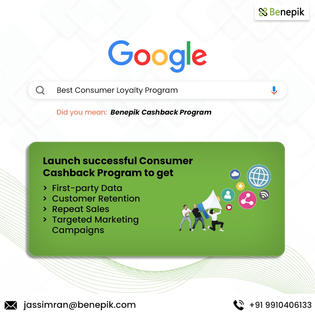 BenepikPlus's tweet image. Looking to grow your consumer base, boost sales &amp;amp; retain loyal customers? Benepik is here to help!
With Benepik's Cashback Program, grow engagement with your customers now!

🌐 benepik.com

#ConsumerLoyalty #CashbackProgram #Diverserewards #PowerofChoice #Benepik
