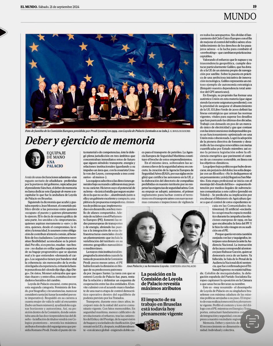 rosadiezglez's tweet photo. Doy fe. Loyola de Palacio fue una gran comisaria europea, comprometida con los valores democráticos. Fue una aliada imprescindible en nuestra lucha por las libertades y frente a ETA y siempre supo defender la causa justa por encima de sectarismos partidistas. Una gran persona. https://t.co/0znYCXgfXg