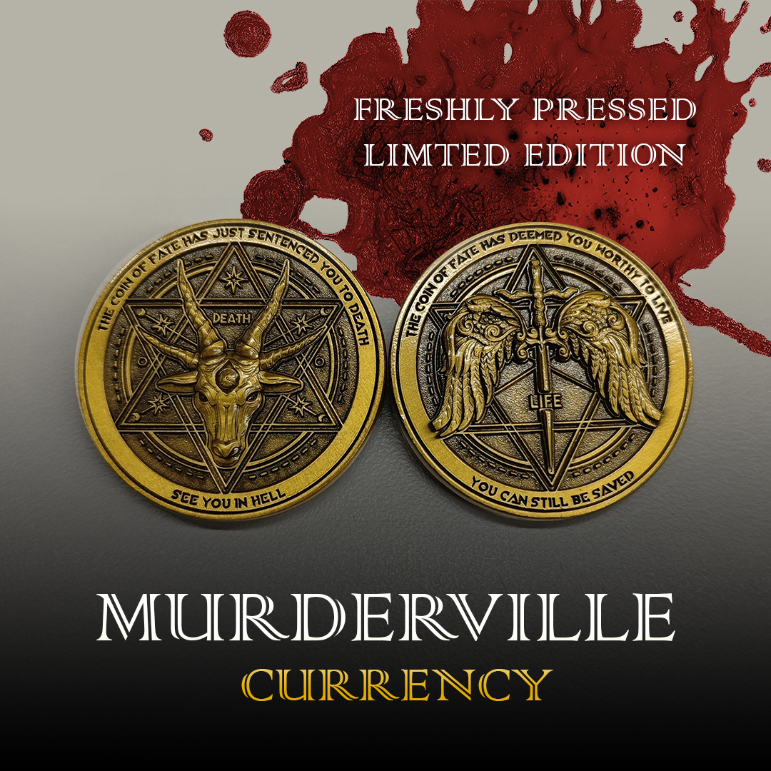 MurdervilleGame's tweet photo. The highly collectable Coin of Fate is a symbol of trust, respect, and honor. Get yours: https://t.co/flQUBsbMX0
#MurdervilleGame #Kickstarter #Crowdfunding #KickstarterCampaign #CoinCollecting #RareCoins #Collectables #RareCollectables #LimitedEdition #TabletopGames #CardGames https://t.co/GVIr9h5PfA