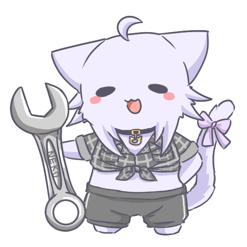 猫又おかゆ 「メカニック #絵かゆ #holoGTAFA 」|裕司‧威爾斯(ウェルシュ)のイラスト