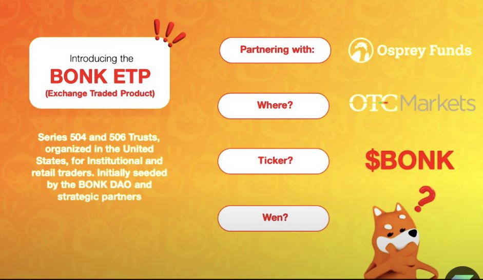 $BONK raising the bar again with their ETP