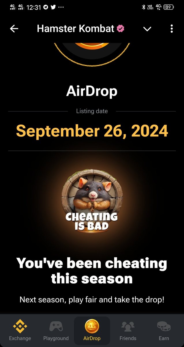 SumitChopr8798's tweet photo. Hello 

@hamster_kombat

Team, We have worked very hard at #HamsterKombat and it feels very bad that our account has been banned without any Cheating and for any reason, please double check our account. ￼ https://t.co/jpkzhBBb5D