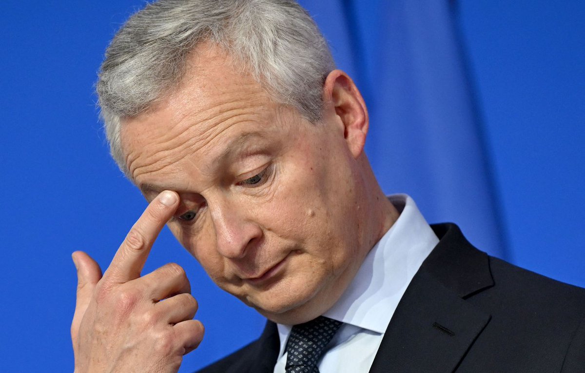 V_Chaponnay's tweet photo. Les prévisions du déficit public français s'aggravent 🚨
Il pourrait s'établir à 6% du PIB en 2024, très loin de l'objectif de 5,1% établi en début d'année.
La France va devoir trouver entre 40 et 50 milliards, ce qui risque de se traduire par des hausses d'impôts 🤬 https://t.co/GivYqUwfsV