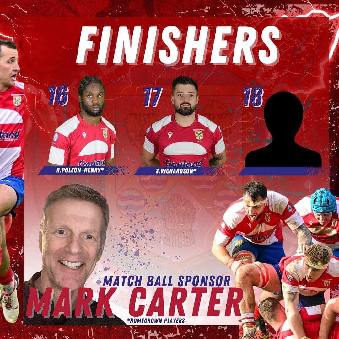 First Team Squad for today's game against <a href="/OfficialKRFC/">Kettering RFC</a>