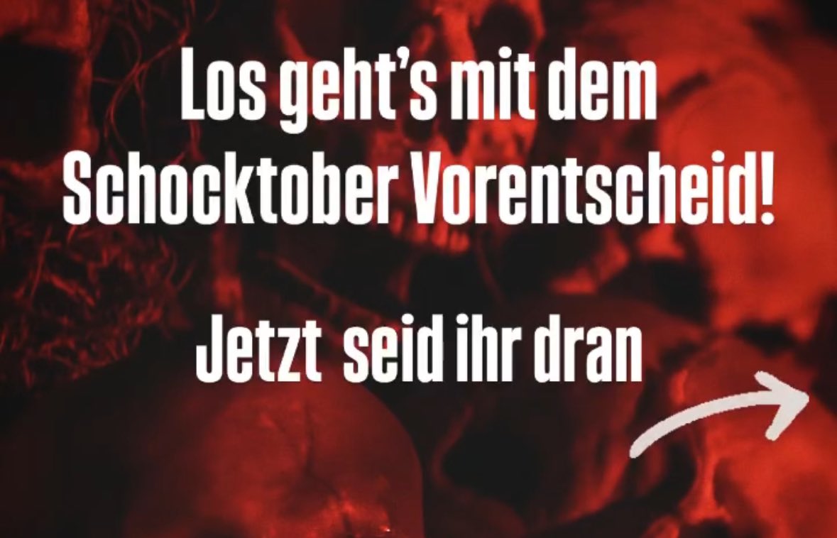 Drüben bei Instagram startet heute unser großer #Schocktober Vorentscheid. 

🧟‍♂️ #Horrorfilme die im Oktober besprochen werden, von der Community gesammelt und ausgewählt!

Schaut vorbei: instagram.com/fuer_eine_hand…

#FilmPodcast