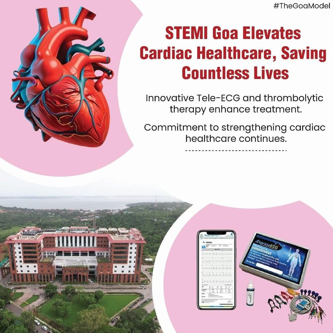 The_GoaModel's tweet photo. STEMI Goa elevates cardiac care with Tele-ECG and advanced thrombolytic therapy, saving lives. Committed to further strengthening healthcare in Goa.
#TheGoaModel #CardiacCare #HealthcareInnovation #STEMIGoa #LifeSaving #TeleECG #HeartHealth #SavingLives https://t.co/bIsU4MdVUQ
