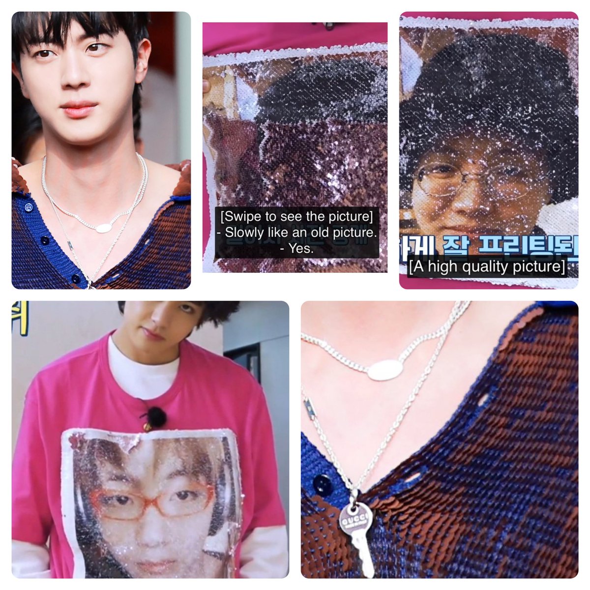 whatsnextdawn's tweet image. Any number of Tannies would love to brush their hands all over that sweater to flip those sequins. For the hidden picture, ofc.

And by Tannies, I meant AMI. Me. And by sweater, I meant chest. Chest😁

#RunBTS Ep. 118/119