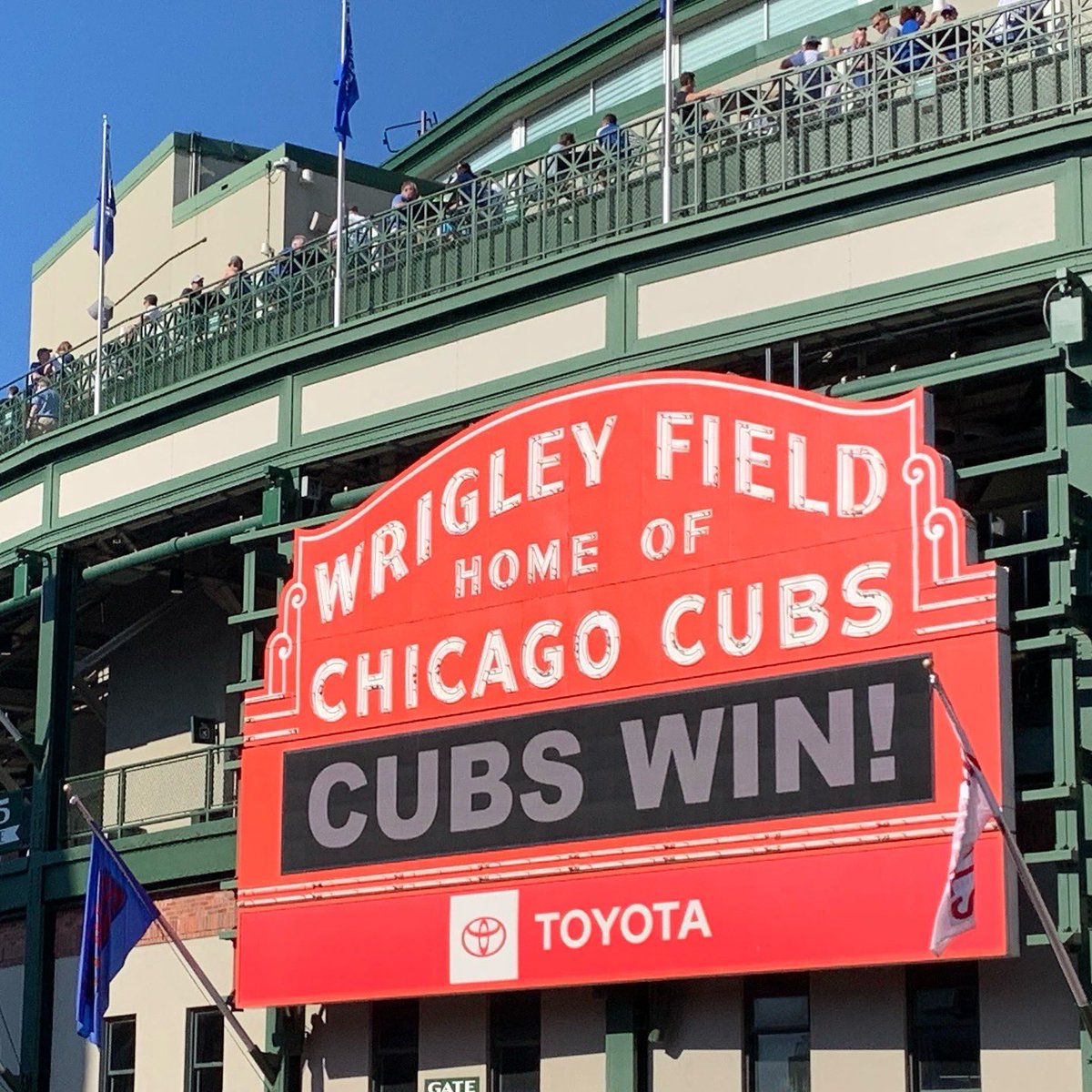 A beautiful day at the ballpark for a Cubs Winner. #GoCubsGo #ChicagoCubsFanUS #Cubs.