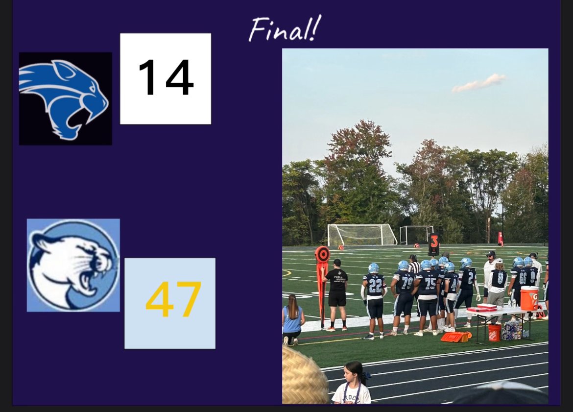 Brady Koenig and the cougar rushing attack leads them in a blowout win over Willamsport next week we will take on the Tuscarora titans on homecoming!