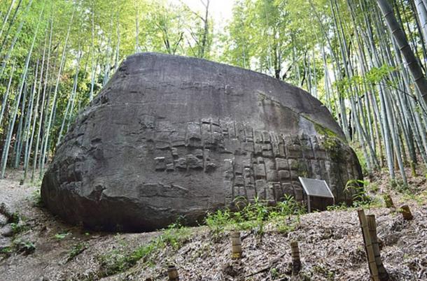 Another popular theory is that it was used as an astronomical observation point. Evidence for this perspective comes from the ridge line across the top of the rock which runs parallel to the mountain ridge in Asuka and lines up with the sunset on a certain day of the year called "spring doyou entry", which occurs 13 days after the sectional solar term ‘Pure Brightness’. This day was important in the lunar calendar and for early Japanese agriculture as it signaled the beginning of the agricultural season.  However, this perspective has been largely dismissed by scholars who do not recognize it as an ancient astronomical observing station. Some historians believe that the rock is just the remains of a tomb that was designed for members of the royal family. However, this does not explain the unusual features, such as the square holes on top, nor have any bodies been found.  To account for this, some have suggested it was intended as the entrance of a tomb but was unfinished. Interestingly, Masuda no iwafune bears a similarity to another stone block in Japan – the Ishi-no-Hoden megalith, which is situated in Takasago city.  The Ishi-no-Hoden megalith measures 6.45m (21.16ft) x 5.7 m (18.70 ft) x 5.45m (17.88 ft) and has similar ridges on the sides but without any visible holes – although some suggest that they are beneath the trees on the top of the rock. Today, Ishi-no-Hoden is a shrine dedicated to the Shinto god Oshiko Jinja, but no one knows who originally built it and why. Very little is known about the Masuda no iwafune stone carving and definitive evidence is still lacking with regards to who built it and why. The fact that there are so many other stone slabs and structures in the area suggests that the region was inhabited prior to the Tumulus period, but again, there is no proof to support this perspective.  In the end, the true origin and purpose of these enigmatic features of ancient Japan may be lost to the pages of history. 