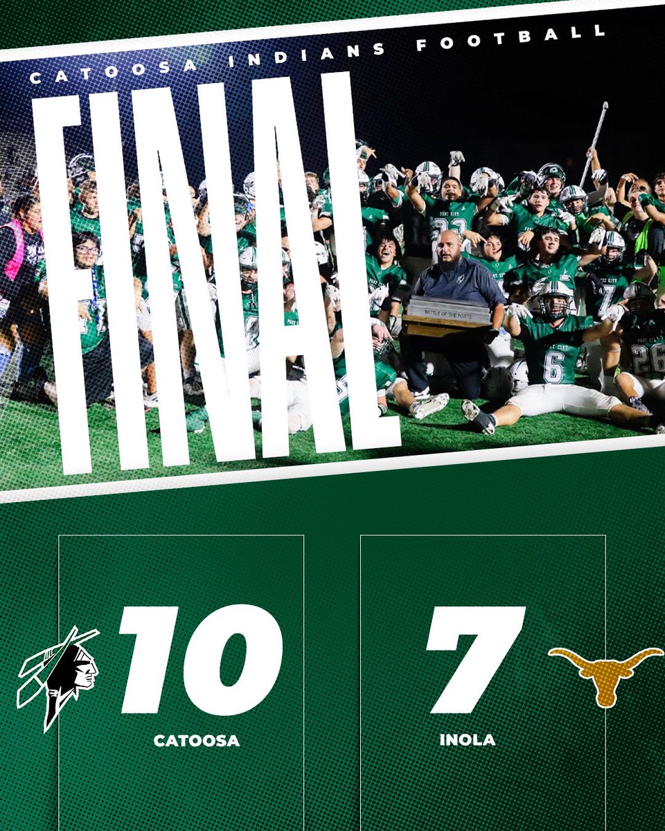 CatoosaFootball's tweet photo. Right where it belongs! #ALLIN #KEEPPUMPING https://t.co/4hiUCZYEty