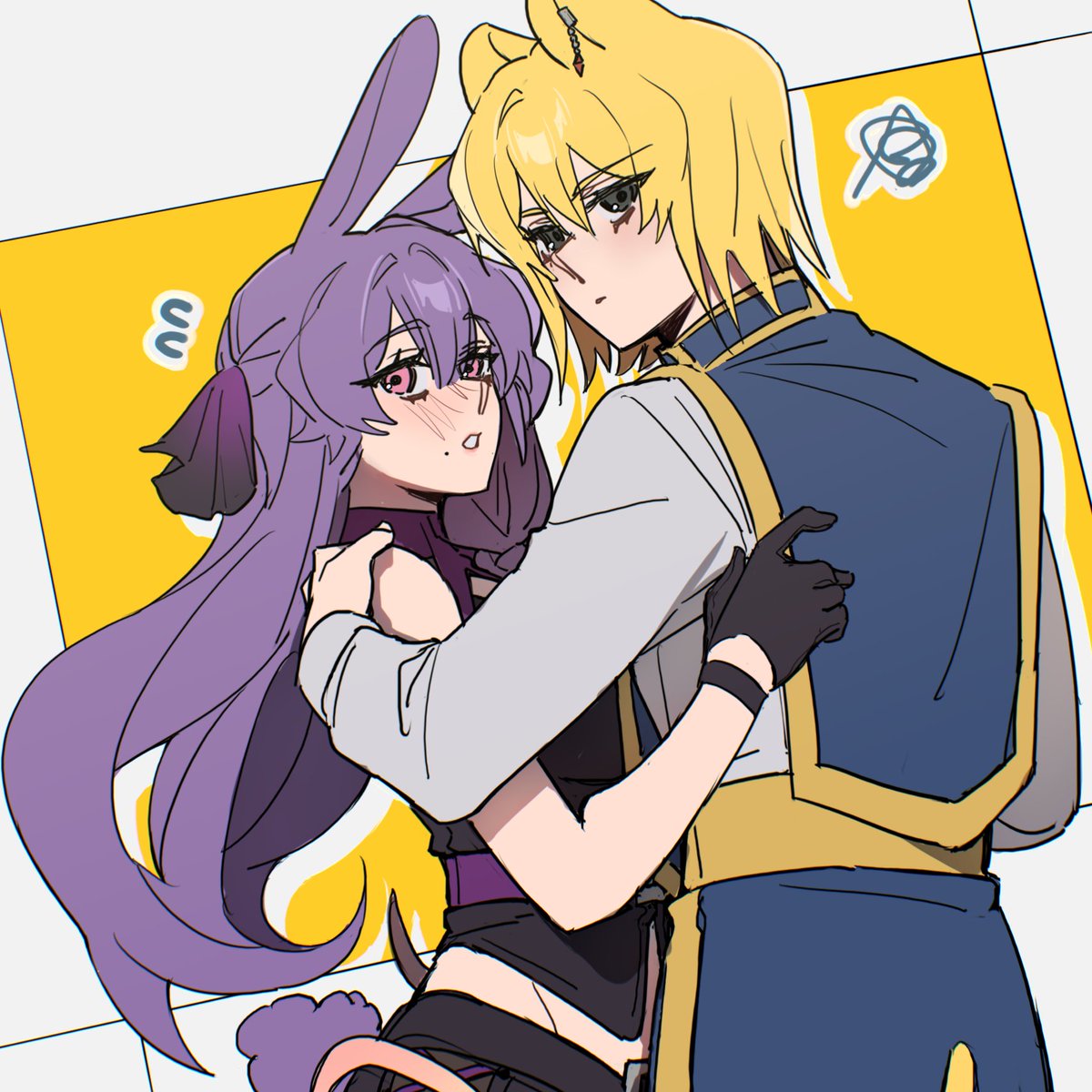 LuckyEro19's tweet image. ⛓️🪻 x 🐰🐹
#ハンタープラス