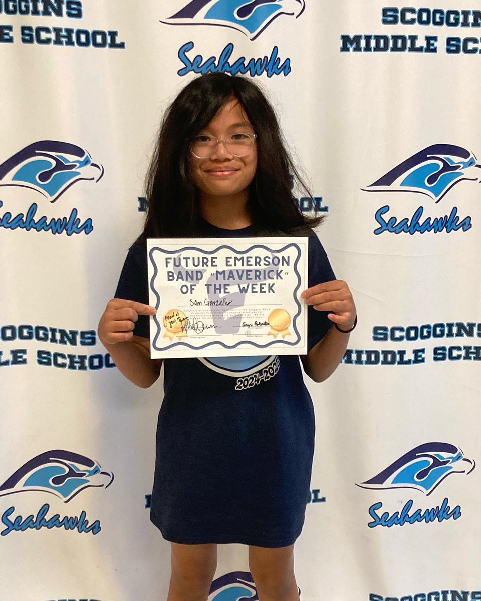 Please  congratulate our Future Maverick Band Members of the Week—Olivia, Vivaan, and Samantha! 

<a href="/scogginsband/">Scoggins MS Band</a> 
Scoggins Middle School - Frisco ISD