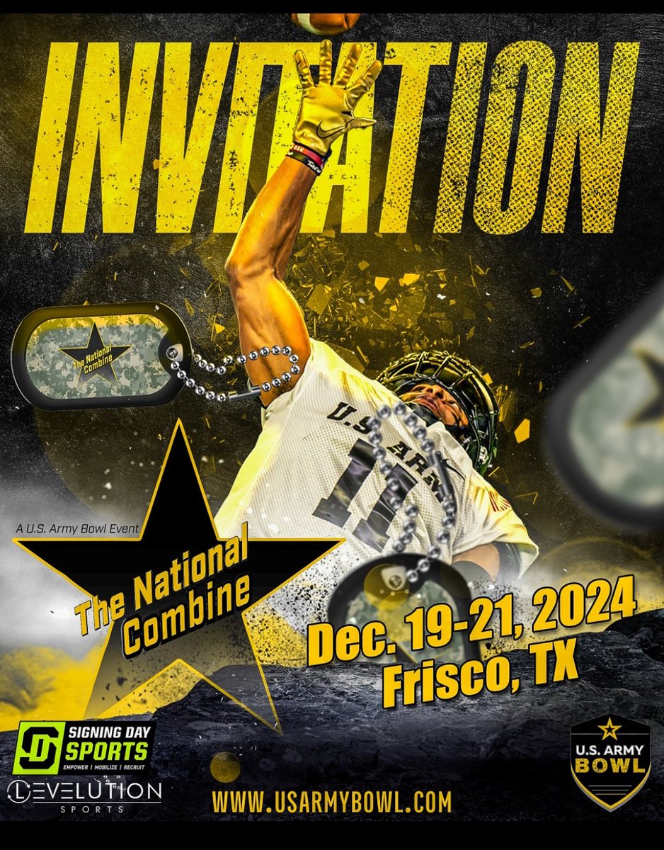 Noah Patell (@noahpatell2028) on Twitter photo Beyond blessed and grateful to receive an invitation to the U.S. Army National Combine #TheNationalCombine #TNC <a href="/USArmyBowl/">Military Appreciation Bowl Week</a>.
Thank you <a href="/GregCooperNJ/">Greg Cooper</a> <a href="/CoachMcCan/">Kyle McCan</a>
.@marcedwards44
.@ascholarsbrand
.@csmithscout
.@odfball
.<a href="/rickyreddd023/">Coach Ward</a>
.@qbhouse55
.@dallasgolden8 Beyond blessed and grateful to receive an invitation to the U.S. Army National Combine #TheNationalCombine #TNC <a href="/USArmyBowl/">Military Appreciation Bowl Week</a>.
Thank you <a href="/GregCooperNJ/">Greg Cooper</a> <a href="/CoachMcCan/">Kyle McCan</a>
.@marcedwards44
.@ascholarsbrand
.@csmithscout
.@odfball
.<a href="/rickyreddd023/">Coach Ward</a>
.@qbhouse55
.@dallasgolden8
