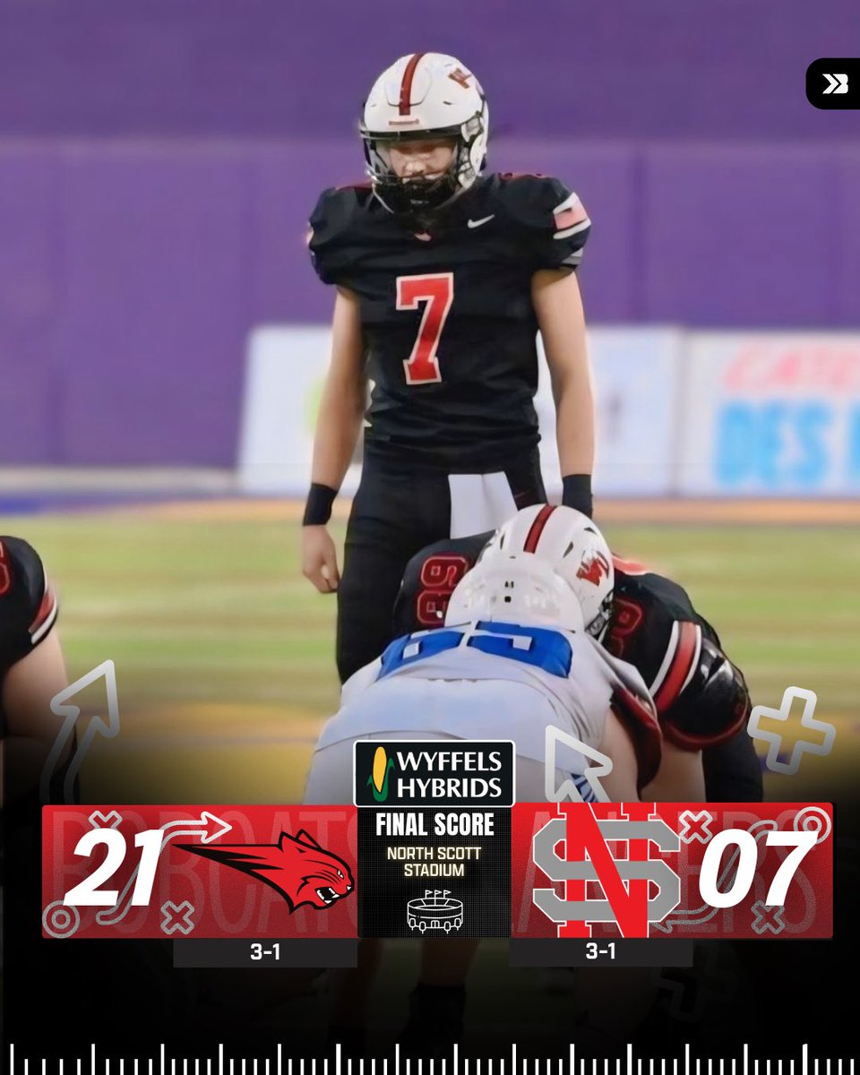 🚨FINAL SCORE🚨

WESTERN DUBUQUE GETS A MASSIVE WIN OVER NORTH SCOTT 🔥

BOBCATS LOOK DANGEROUS 👀

#iahsfb #BoundIA