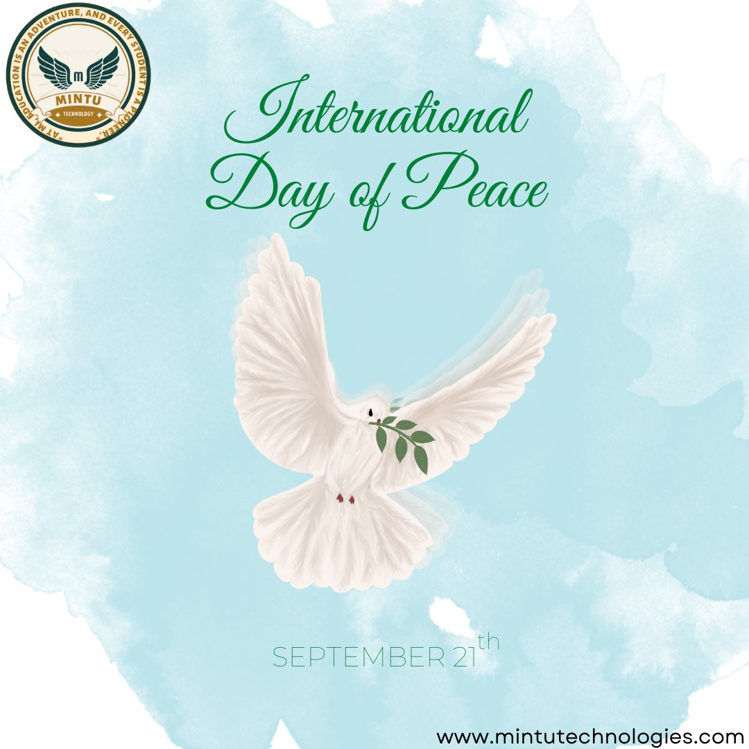 MintuTechNo1's tweet photo. #InternationalDayOfPeace
#PeaceDay
#WorldPeace
#PeaceOneDay
#MakePeace
#StandUpForPeace
#PeaceAndJustice
#NoMoreWar
#UnityInDiversity
#GlobalPeac https://t.co/50uwbDsjBB