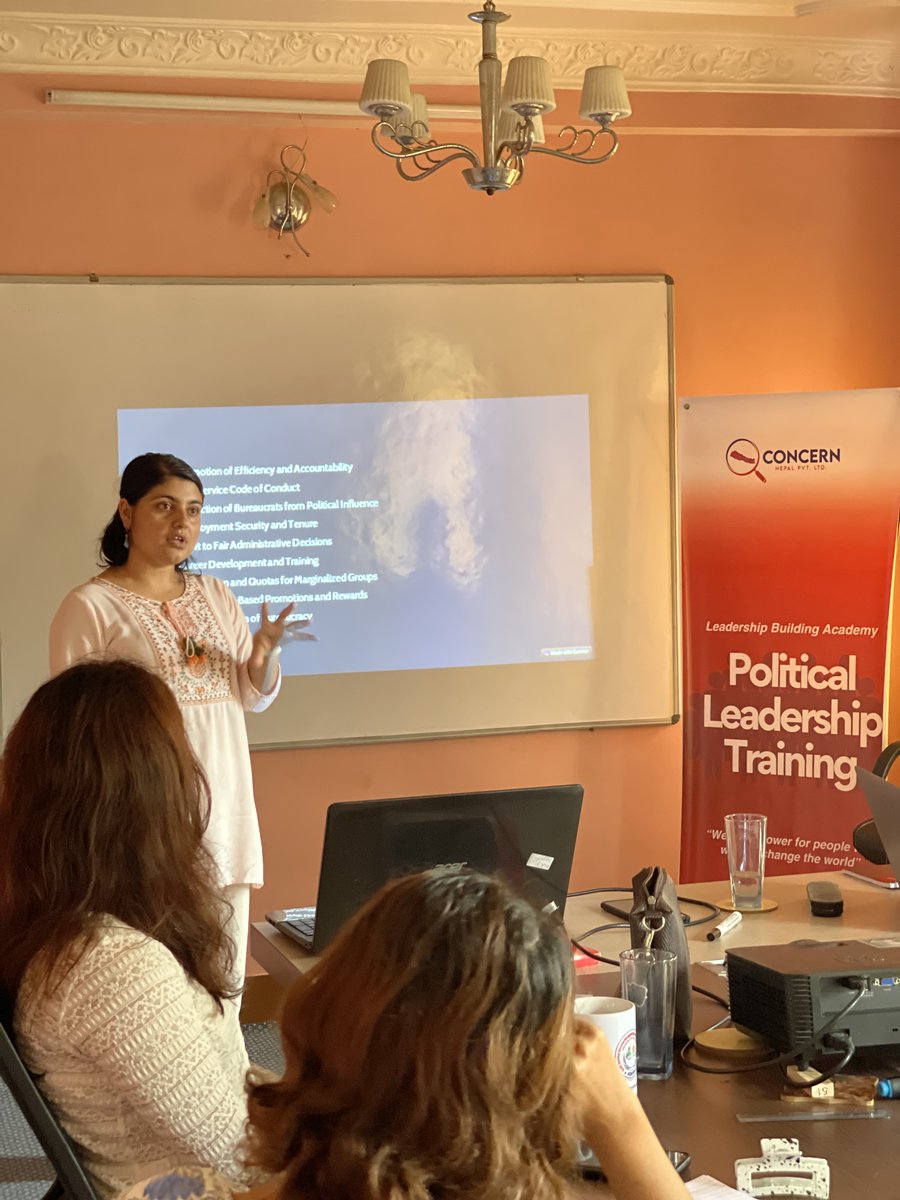concern_nepal's tweet photo. 🚀 Glimpses from the 2nd Session of our Political Leadership Training!
We had the honor of learning from Adv. Sushmita Chhetri, who shared her insights on constitution and bureaucracy. 🌱⚖️
 #PoliticalLeadership #FutureOfNepal #ConcernNepal #LeadershipBuildingAcademy https://t.co/TaDkmTJUAk