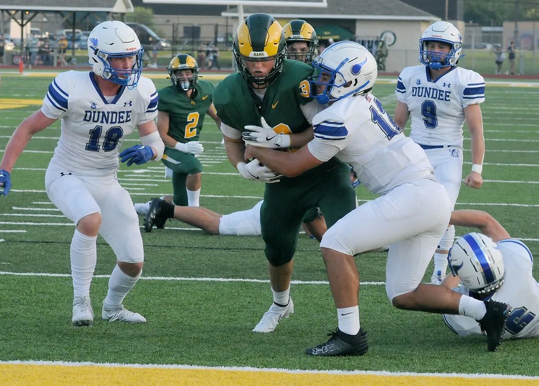 The Rams football team put up a school record of 66 points tonight in 66-29 win over the Jefferson Bears! Graham Junge passed for 3 touchdowns, 1 to Adam Szalay, and the other 2 to Evan Szalay. 

Rams ran the ball for 294 yards with 6 touchdowns total.