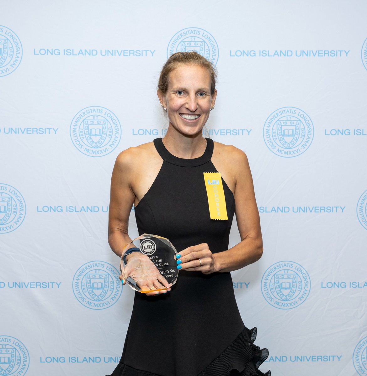 Celebrating excellence at the LIU Athletics 2024 Hall of Fame induction ceremony! 🎉  

Congrats to Maria Michta-Coffey, Class of 2008, for her achievements in Track &amp; Field and Cross Country!