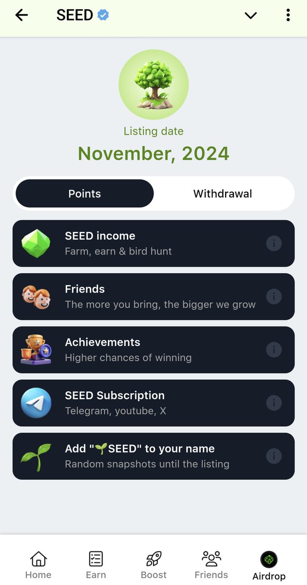 Cryptoquween (@cryptoquween) on Twitter photo <a href="/SeedCombinator/">SEED Combinator ๐ฑ</a> Nice interface ๐. We're waiting for when the achievement Tab will open so we'll know what it entails ๐ค <a href="/SeedCombinator/">SEED Combinator ๐ฑ</a> Nice interface ๐. We're waiting for when the achievement Tab will open so we'll know what it entails ๐ค