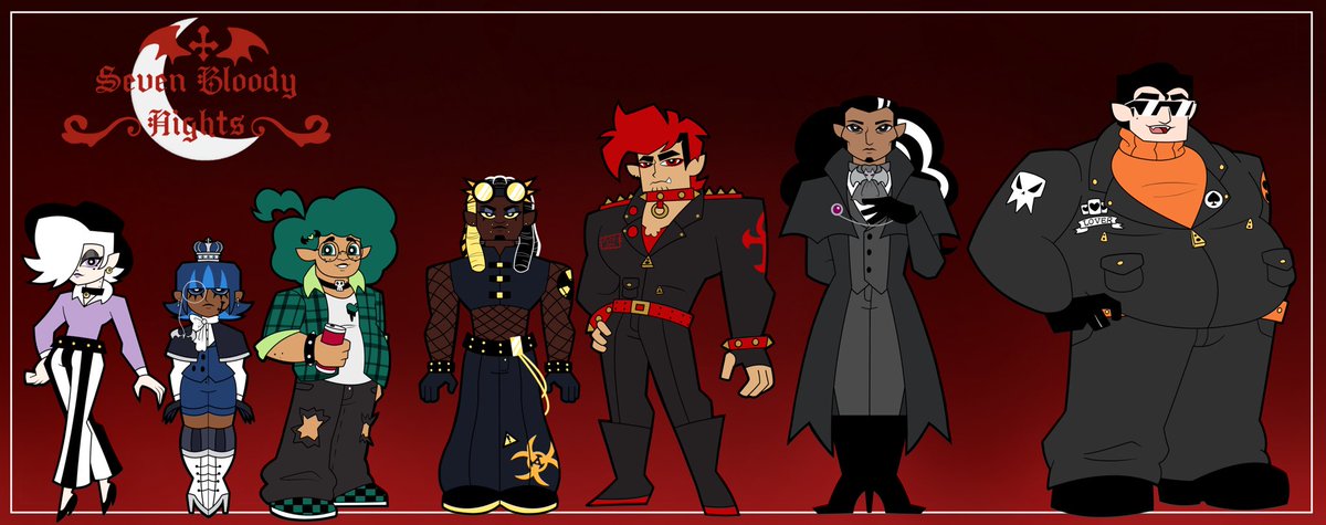 onecooldude82's tweet photo. The gang is all here at last
#SevenBloodyNights https://t.co/Bv0KYac84P