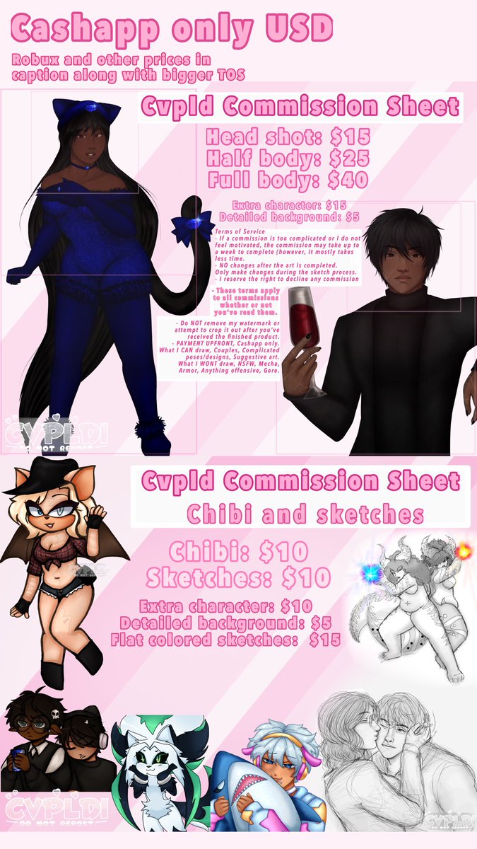 qv0rax's tweet image. Commissions open! Usd!! Cashapp