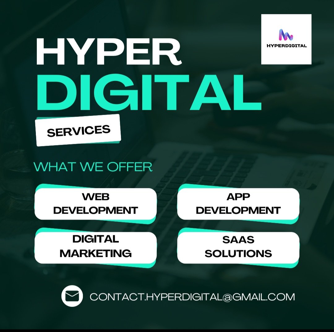 hyper_digital_'s tweet photo. Unlock your brand's potential with HyperDigital! 🌟 We offer innovative web development, custom apps, and effective digital marketing. Let’s make great things happen together!

#WebDev #DigitalMarketing #HyperDigital https://t.co/toHfUdaakD