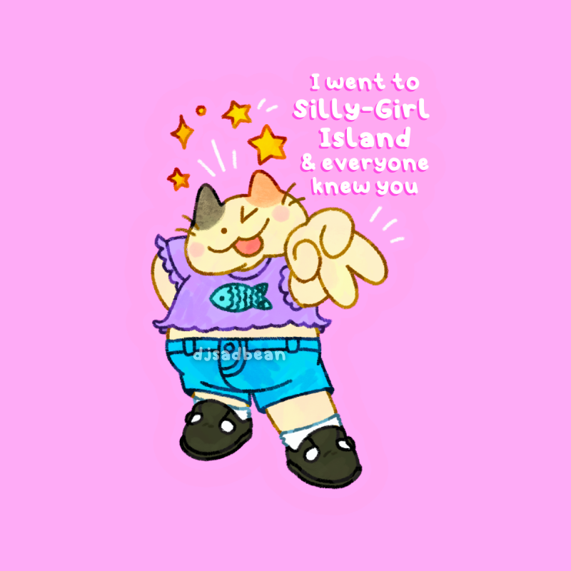 ✌️😉✨ cute sticker for the sillay girls
