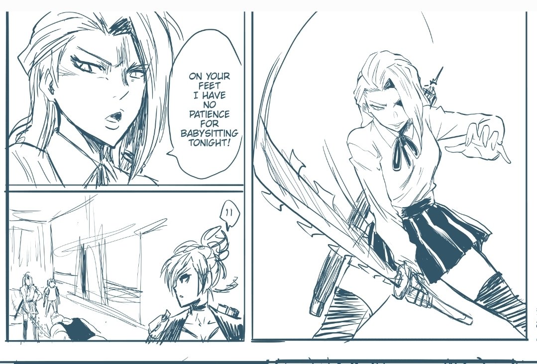 This is "Lynn" from the Atsuko clan, another character I wrote a backstory for and incorporated into a short <a href="/DanketsuNFT/">Danketsu</a> manga that I created earlier in the year. She's mostly rough around the edges, jagged like her chainsaw blade, but it doesn't mean shes incapable of love ❤️