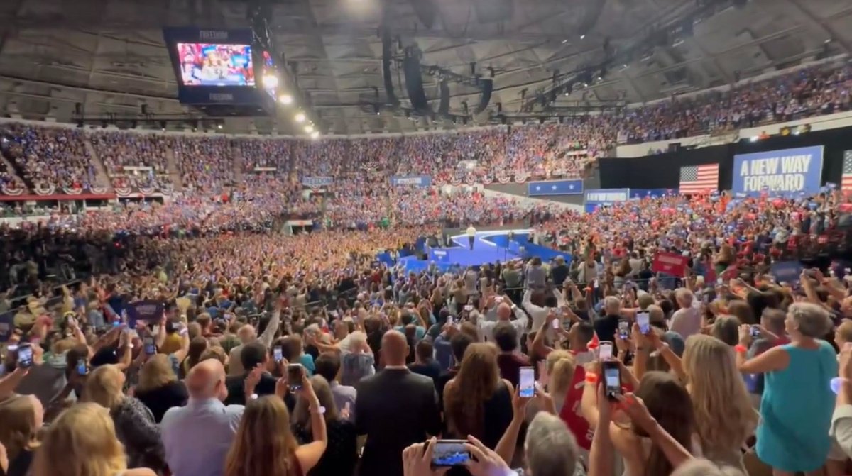 TonySeruga's tweet photo. GPS—9,344 mobile devices at the Alliant Energy Center in Madison, WI today. 487 appear to be staff.

89% have been to 3 or more Kamala Harris events/rallies.

Approximately 30% were from the Atlanta and Savannah, Georgia area.

The remainder were from:

Potomac IL
Peoria IL
Thawville IL
Crescent City IL
Spring Bay IL
Delta IA
Osage IA
Ellendale MN
Dale WI
Matthews IN
Minonk IL
Millersburg IN
Monroe IA
Wilton IA
Hampshire IL
Oconto Falls WI
Three Lakes WI
Byron Center MI
Belmont MI
Doylestown WI
Millville MN
Nerstrand MN
Embarrass WI
Littleton IL
Armington IL
Foosland IL
Long Grove IA
Morrison IL
Chadwick IL
Pearl City IL
South Wayne WI
Bristow IA
Wyoming MI
East Grand Rapids MI
Dodge Center MN
Newtown MO
Jonesboro IN
Pekin IL
Pilot Grove IA
Martinton IL
Elkader IA
Linden WI
Onekama MI
Burnsville MN
Coleman WI
Stephenson MI
Basco IL
Oxford IN
Prairie City IL
Wilmington IL
Donahue IA
Villa Park IL
Sumner IA
Clintonville WI
Circle Pines MN
Keswick IA
Paw Paw MI
Ostrander MN
Wautoma WI
Perronville MI
Emden IL
Burnham IL
Palos Heights IL
De Witt IA
Forreston IL
Okauchee WI
Coloma WI
Wellston MI
Merrill WI
Barron WI
Brill WI
Plymouth IL
Centerville IA
Media IL
West Burlington IA
Seward IL
Sharon WI
Newburg WI
Lime Ridge WI
Colfax WI
Columbus MN
Brashear MO
Groveland IL
Drakesville IA
Cherry IL
Buffalo IA
Mokena IL
Solon Mills IL
Waldo WI
Milladore WI
Oconto WI
Thomasboro IL
Gorin MO
Saint David IL
Danville IA
Emington IL
Braidwood IL
Moline MI
Ossian IA
Ashippun WI
Ainsworth IA
Elwood IL
New Paris IN
Union MI
Afton WI
Janesville WI
Leroy IN
Homestead IA
Poplar Grove IL
Middleton WI
Kiel WI
Eagan MN
Dorchester WI
Lafayette IN
Grissom ARB IN
Aroma Park IL
Tonica IL
Chicago Ridge IL
Baldwin IA
Troy Mills IA
Fort Atkinson WI
Menomonee Falls WI
Hustisford WI
Zumbro Falls MN
Hopedale IL
Harmon IL
Jones MI
Cedarville IL
Oostburg WI
Hudson WI
Conrath WI
Tripoli WI
Cornell MI
Sparland IL
Crete IL
Vining IA
Zearing IA
Marquette IA
Oakdale WI
Warrens WI
Greenwood WI
Tilleda WI
Oak Grove MN
Melvin IL
Medaryville IN
Holland IA
Zion IL
Elroy WI
Rock Creek MN
Alburnett IA
Leaf River IL
Wayland MI
Franksville WI
Muscoda WI
Ludington MI
Oskaloosa IA
Prophetstown IL
Milledgeville IL
Fredericksburg IA
Brownsville WI
Rushford MN
Rollingstone MN
Combined Locks WI
Brook Park MN
Sperry IA
Bradley IL
Sherrard IL
Shipshewana IN
Muskegon MI
Peterson MN
Wisconsin Rapids WI
Green Bay WI
Cooksville IL
Star City IN
Loves Park IL
Durand IL
Ackley IA
Greenfield WI
Cottage Grove WI
Whitefish Bay WI
Eldorado WI
Winnebago WI
Casco WI
Durand WI
Stanford IL
Dahinda IL
Montpelier IA
Evergreen Park IL
Marion IA
Rockford IL
West Concord MN
Frankfort MI
Paxton IL
Graymont IL
Blakesburg IA
Viola IL
Richton Park IL
Colona IL
Douglas MI
Farmersburg IA
Horicon WI
De Soto WI
Fowler IN
Cropsey IL
Plano IA
Tracy IA
Princeton IL
Tinley Park IL
Norway IA
Centreville MI
Hales Corners WI
Fox Lake WI
Shafer MN
Montmorenci IN
Grass Creek IN
Maywood IL
Pell Lake WI
Mineral Point WI
Baldwin MI
Taylors Falls MN
Harris MN
Loretta WI
South Whitley IN
Swisher IA
Round Lake IL
Butler WI
Watertown WI
Denmark WI
Shawano WI
Dunbar WI
San Jose IL
Austinville IA
Jefferson WI
Theresa WI
Random Lake WI
Humbird WI
Tipton IN
Rochester IN
West Liberty IA
Mill Creek IN
Newton IA
West Brooklyn IL
Irma WI
Ridgeway IA
Lake Delton WI
Pentwater MI
Rosendale WI
Black River Falls WI
Clear Lake WI
Harwood Heights IL
Decatur MI
Winslow IL
Caledonia WI
Oconomowoc WI
Waukon IA
Deep River IA
Winnebago IL
Lamont IA
Burnips MI
Big Bend WI
Dodge WI
Maiden Rock WI
Apple Valley MN
Lena WI
Boyd WI
Hugo MN
Michigantown IN
Bryant IL
Mackinaw IL
Muscatine IA
Ligonier IN
Kalona IA
Dexter MN
Mauston WI
Medford MN
Claytonville IL
Streator IL
Depue IL
Elgin IL
Darien WI
Somerset WI
Keokuk IA
Loda IL
Amboy IN
Van Burensburg IL
Melcher-Dallas IA
Lisle IL
Albion IA
Frederika IA
Fayette IA
Chatfield MN
Allouez WI
Columbia Heights MN
Russell IA
Vandalia MI
Berrien Springs MI
Monticello IA
North Chicago IL
McFarland WI
Scottville MI
Eureka WI
Manitowoc WI
Plum City WI
Lake Elmo MN
Lexington MN
Kieler WI
Sheffield IA
Oregon WI
Monona WI
Pine Island MN
Strum WI
Lewistown IL
Momence IL
Knox IN
Nelson IL
Saint Joseph MI
Otsego MI
Masonville IA
Germantown WI
West Bend WI
Houston MN
Gilmanton WI
Somerset IN
Beaverville IL
Speer IL
Geneseo IL
Shabbona IL
Delmar IA
Algonquin IL
Lebanon WI
Rochester MN