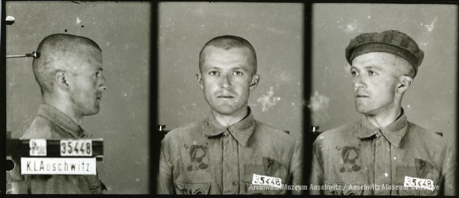 AuschwitzMuseum's tweet photo. 21 September 1906 | A Pole, Wojciech Jankowski, was born in Zbiersk. An accountant.

In #Auschwitz from 14 May 1942.
No. 35448
He perished in the camp on 26 May 1942. https://t.co/YP3DJFtXXV