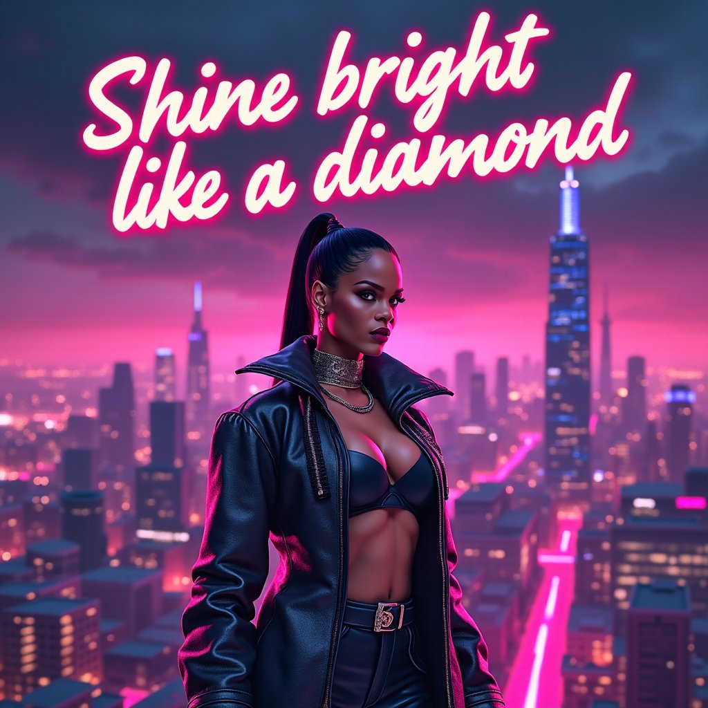 representedinai's tweet photo. Rhianna Shine like a diamond !

#art #rhianna #digitalart
