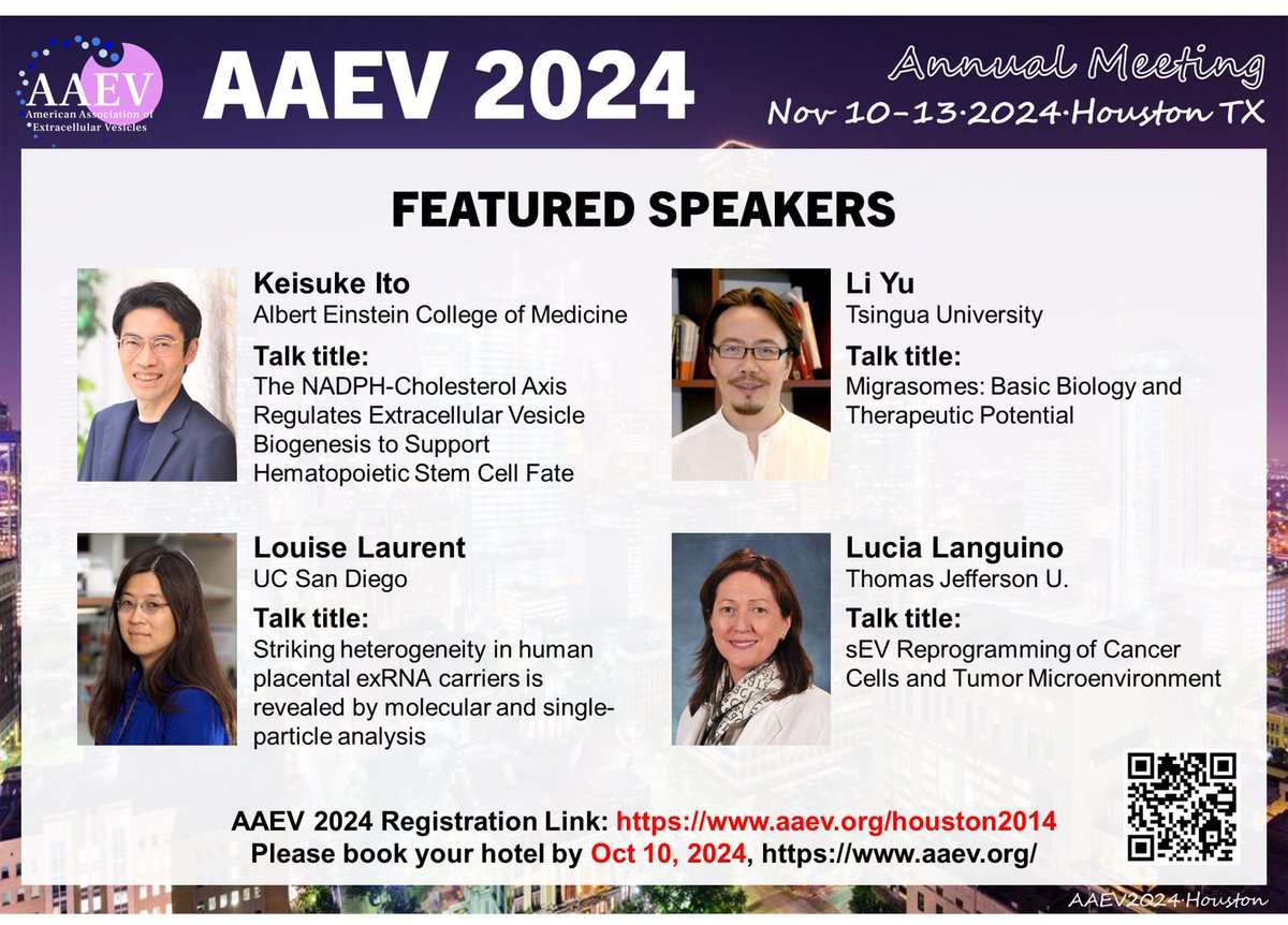 #AAEV2024 Speaker highlight #6. Featuring:  Keisuke Ito,  Li Yu, Louise Laurent, and Lucia Languino. Please book hotel ASAP, rooms are filling fast! marriott.com/event-reservat………For all event information, please visit: aaev.org/houston2024