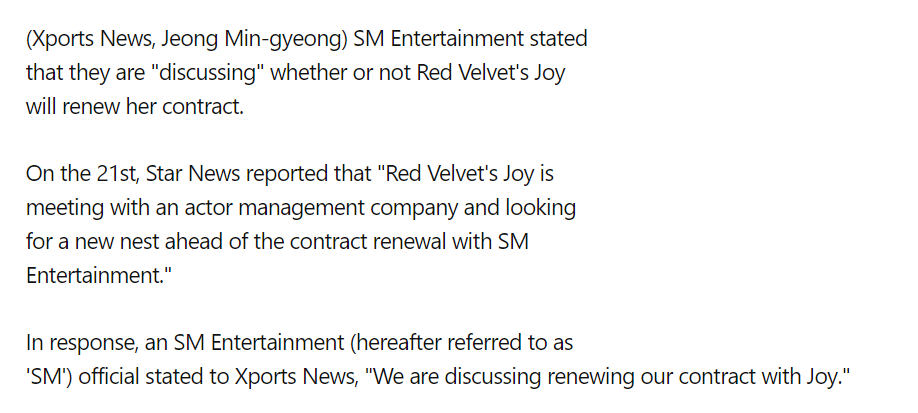 seurrene_'s tweet photo. sm said they are still discussing with joy 

https://t.co/ucLTYq0RVW https://t.co/kp6TJ9pJC2