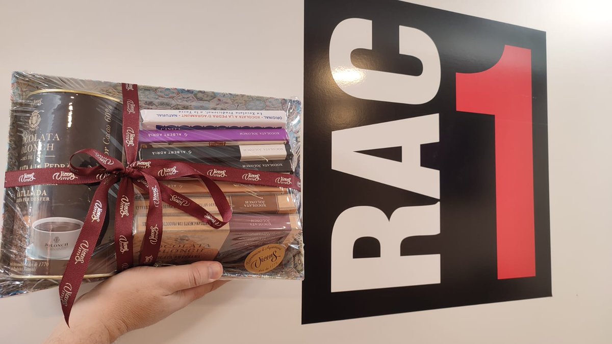 🍫 Aquesta és la piulada que molts estàveu esperant...la del sorteig del lot de Xocolata Jolonch de @torronsvicens!

➡️  Per optar-hi, ens heu de seguir i fer RT d'aquesta publicació. I recordeu que només teniu de temps fins a les 8h. Molta sort!!!

▶️📻 rac1.cat/directe