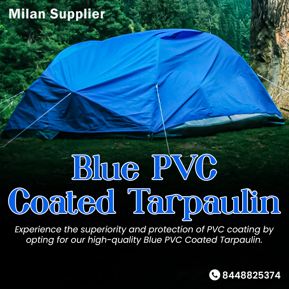 MilanSupplier's tweet image. From logistics to industrial use, our weather-resistant Blue #PVCcoated #tarpaulin promises optimal covering and protection.
Call us at 8448825374 for #bulk queries.
#exporter #dealer #distributor