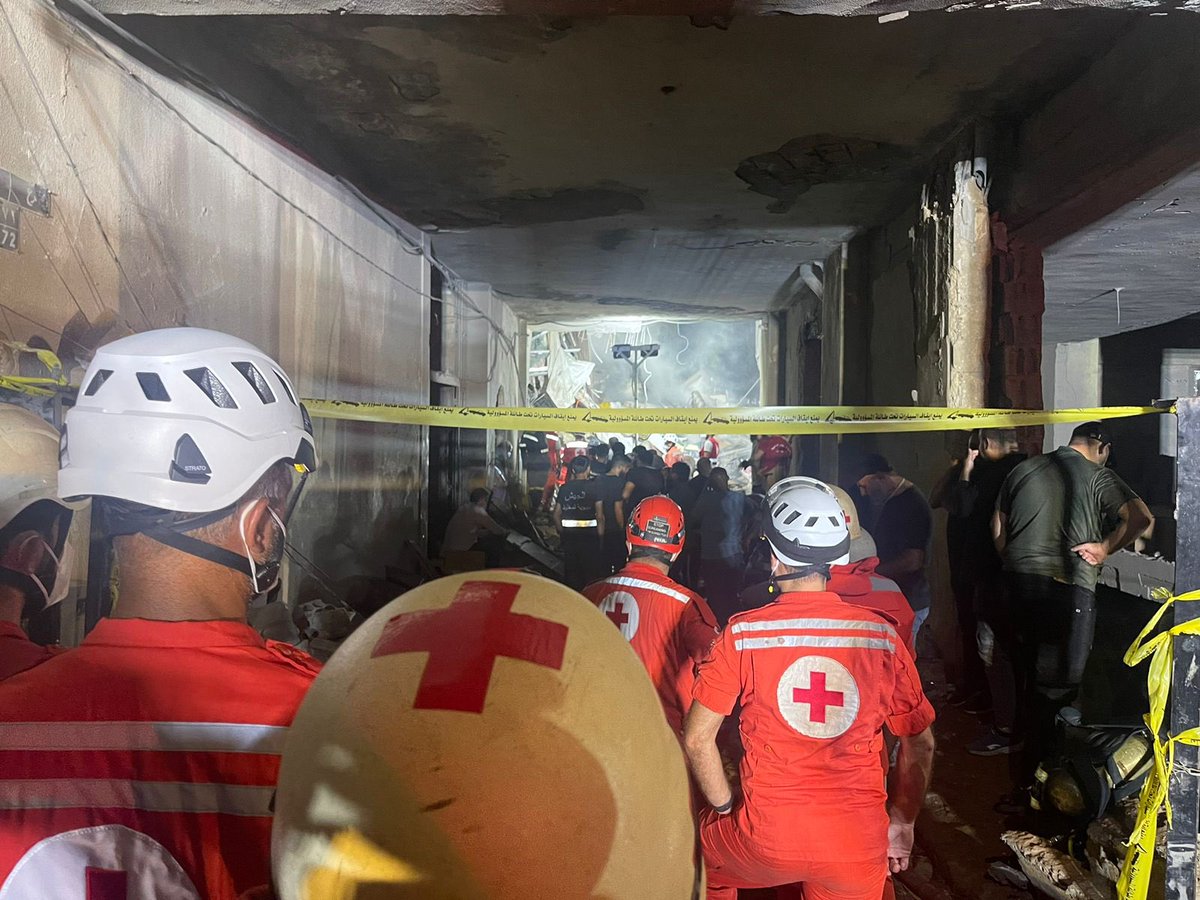 .<a href="/RedCrossLebanon/">Lebanese Red Cross</a> into life saving action again. 
<a href="/ifrc/">IFRC</a> continues to support those the amazing ambulance volunteers &amp; teams. 
<a href="/GeorgesKettaneh/">Georges Kettaneh</a> 
<a href="/CCortezIFRC/">Cristhian Cortez Cardoza</a>