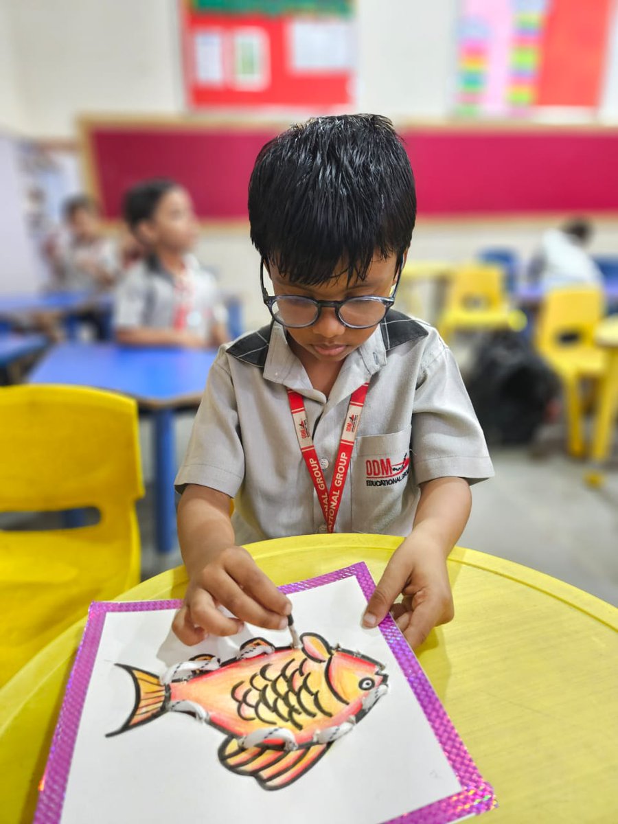 odmpublicschool's tweet image. Little Hands, Big Skills: Special Inclusion in LKG!

We witnessed the growth of our young learners through our Special Inclusion activities! Our young ones indulged in Robot Lacing Activity🤖

#LittleLearners #EarlyChildhood #MotorSkillsDevelopment #LearningThroughPlay #Creative