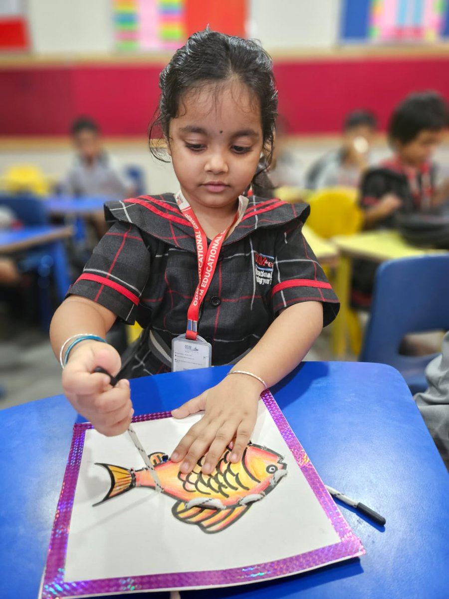 odmpublicschool's tweet image. Little Hands, Big Skills: Special Inclusion in LKG!

We witnessed the growth of our young learners through our Special Inclusion activities! Our young ones indulged in Robot Lacing Activity🤖

#LittleLearners #EarlyChildhood #MotorSkillsDevelopment #LearningThroughPlay #Creative